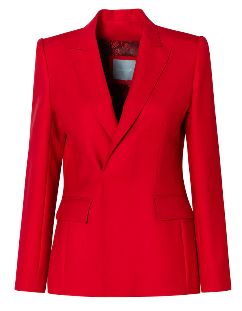 Red blazer front