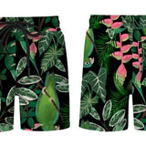 Parrot Print Swim Shorts for Boys