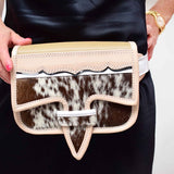 Patent Leather and Cowhide Carriel Belt Bag